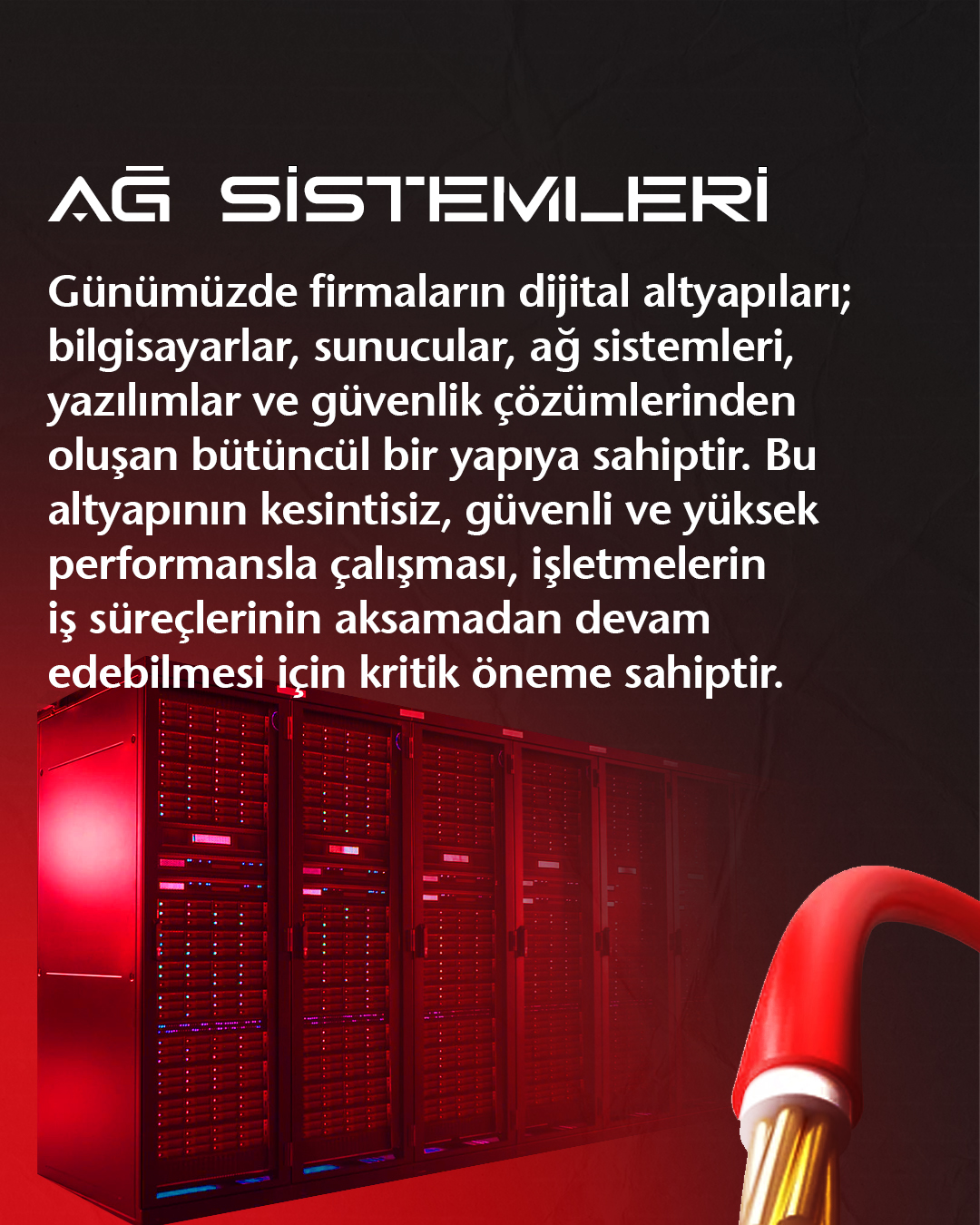 Ağ Kurulumu Nedir? Ağ kurulumu, bilgisayarların, yazıcıların ve diğer cihazların birbirine bağlanmasını sağlayan teknik bir süreçtir. Bu sayede veri paylaşımı kolaylaşır ve sistemler birlikte çalışır. Ayrıca doğru yapılandırılmış bir ağ, iş süreçlerini hızlandırır. HD Bilgisayar, ağ kurulumu hizmetini profesyonel ekip ile gerçekleştirir ve tüm sistemi sorunsuz hale getirir. Ağ Kurulumu Neden Önemlidir? Günümüzde hem bireysel hem kurumsal kullanıcılar güçlü bir bağlantıya ihtiyaç duyar. Bununla birlikte düzensiz bir ağ yapısı bağlantı sorunlarına yol açar. Ağ kurulumu, bu problemleri ortadan kaldırır ve stabil bir sistem oluşturur. Aşağıdaki durumlarda ağ kurulumu gereklidir: Yeni ofis açılışı yapıldığında İnternet bağlantısı sürekli kopuyorsa Cihazlar arasında veri paylaşımı gerekiyorsa Ağ güvenliği sağlanmak isteniyorsa Bu nedenle doğru kurulum yapılmadığında performans düşer ve iş verimliliği azalır. Ağ Kurulumu ile Sağlanan Avantajlar Ağ kurulumu sayesinde tüm cihazlar uyum içinde çalışır. Ayrıca veri aktarımı hızlanır ve bağlantı sorunları azalır. Bunun yanı sıra güvenlik ayarları ile sistem korunur. Özellikle kurumsal firmalar için güçlü bir ağ yapısı büyük avantaj sağlar. Böylece iş süreçleri kesintisiz devam eder ve zaman kaybı yaşanmaz. HD Bilgisayar Ağ Kurulumu Hizmeti HD Bilgisayar, ağ kurulumu konusunda kapsamlı çözümler sunar: Ağ altyapısını planlar Cihaz bağlantılarını kurar Güvenlik ayarlarını yapılandırır Performans optimizasyonu sağlar Ayrıca detaylı hizmetler için 👉 https://yazilimsistemleri.com.tr/hizmetler/ sayfasını ziyaret edebilirsiniz. Ağ Kurulumu Ne Zaman Yapılmalı? Yeni bir sistem kurulduğunda ağ kurulumu yapılmalıdır. Bununla birlikte mevcut ağda sorun yaşanıyorsa yeniden yapılandırma gerekir. Özellikle bağlantı kopmaları sık yaşanıyorsa profesyonel destek almak önemlidir. Bu yüzden erken müdahale sistem performansını artırır. Sonuç olarak ağ kurulumu, hızlı ve güvenli bağlantı için en önemli adımlardan biridir. HD Bilgisayar ile sistemleriniz sorunsuz, stabil ve verimli çalışır. Görsel alt metin önerisi: “ağ kurulumu işlemi” “network kurulumu ve bağlantı ayarları”